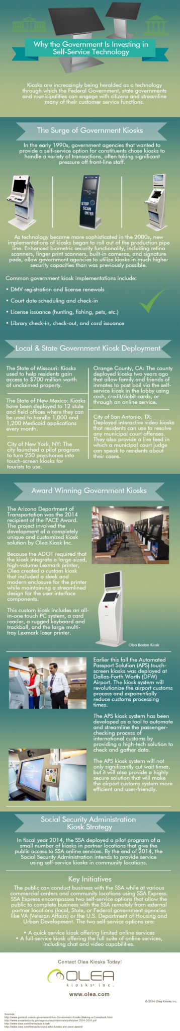The Rise of Government Kiosks Infographics Government Kiosks - Why the government is increasing its investment in kiosk technologies
