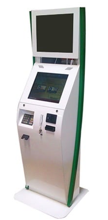 The Boston Interactive Kiosk - Customized for Geisinger in Green and White