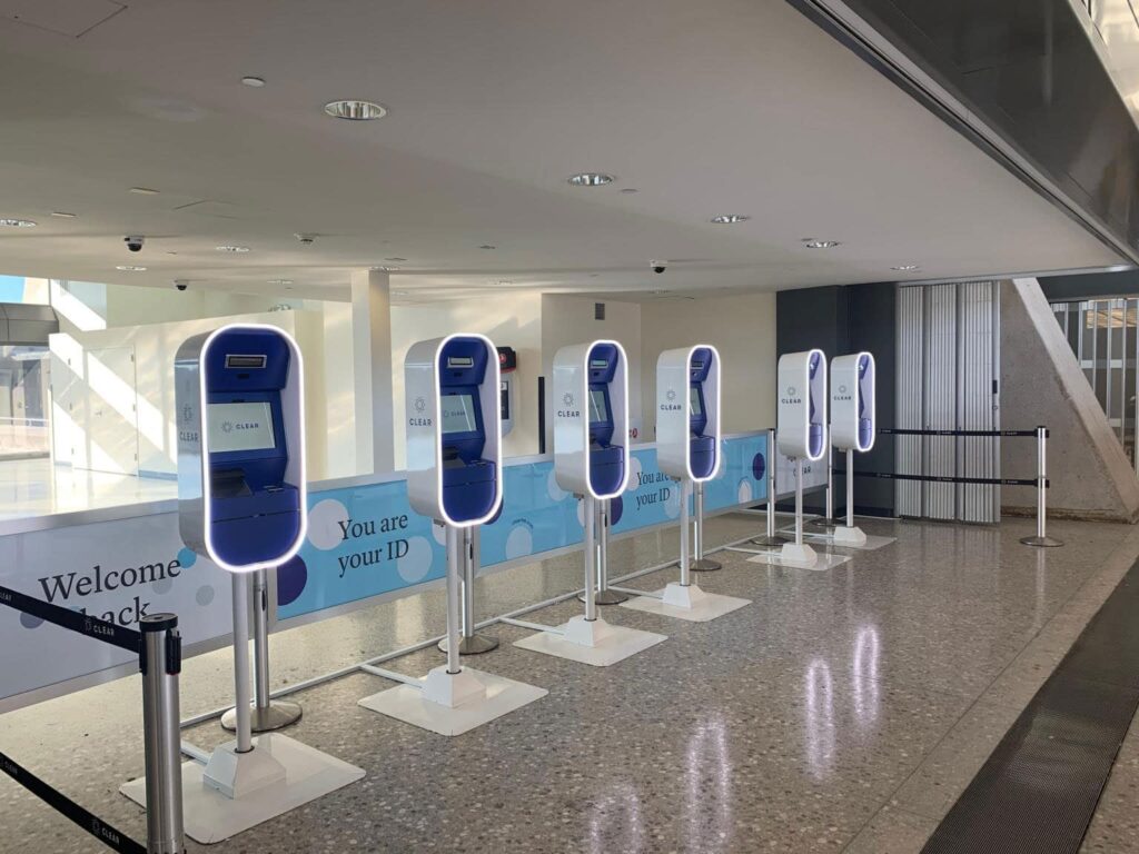 CLEAR Travel Kiosk in Dulles