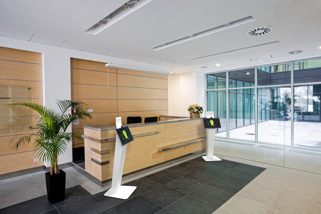 Temperature Screening Kiosks at Office